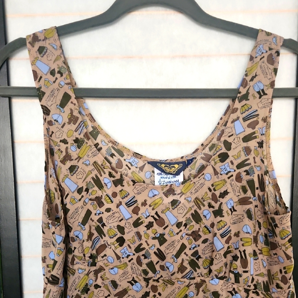 Quicksilver Roxy Retro Patterned Sleeveless Skater dress